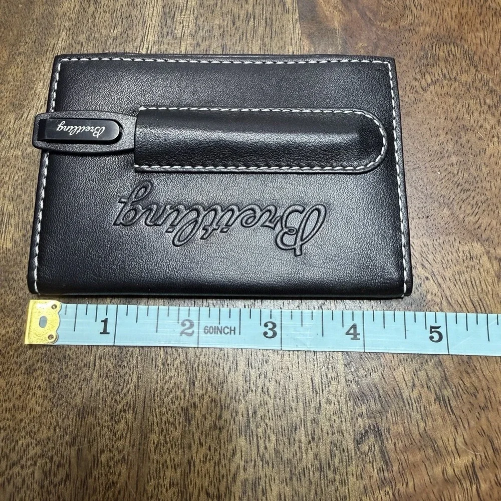 Breitling Leather Golf Score Card Book With Pencil RARE
